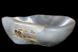 Polished Banded Agate Bowl - Madagascar #169356-1